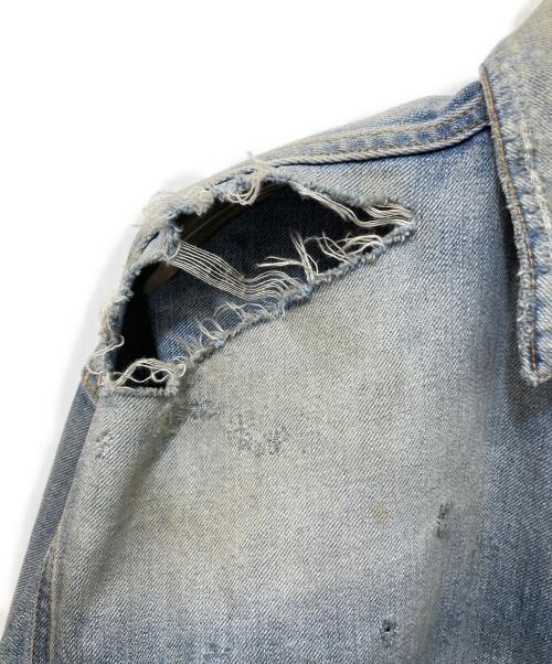 ANCELLM（アンセルム）ANCELLM (アンセルム) CRASH DENIM JACKET type-2 インディゴ サイズ:2の古着・服飾アイテム
