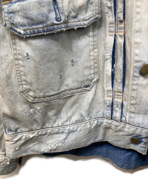 ANCELLM（アンセルム）ANCELLM (アンセルム) CRASH DENIM JACKET type-2 インディゴ サイズ:2の古着・服飾アイテム