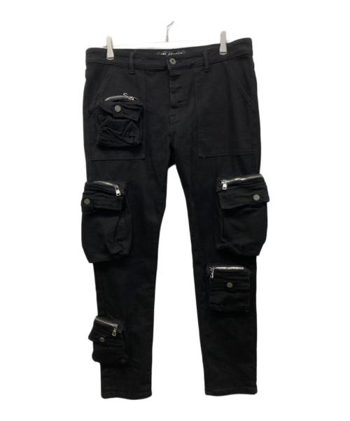 VALABASAS（バラバサス）VALABASAS (バラバサス) マルチポケットパンツ ブラック サイズ:36の古着・服飾アイテム
