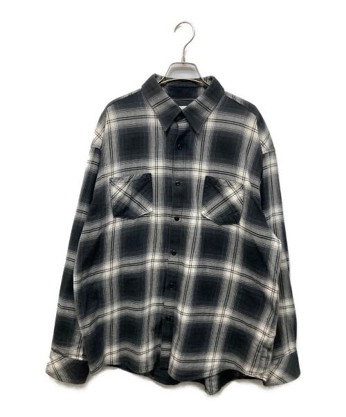 RAFU（ラフ）RAFU (ラフ) チェックシャツ グレー サイズ:XLの古着・服飾アイテム