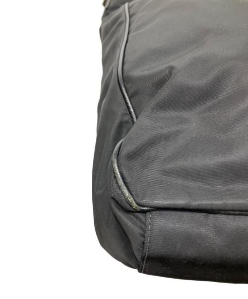 PRADA（プラダ）PRADA (プラダ) Re-Nylon サフィアーノレザー トートバッグ ブラックの古着・服飾アイテム