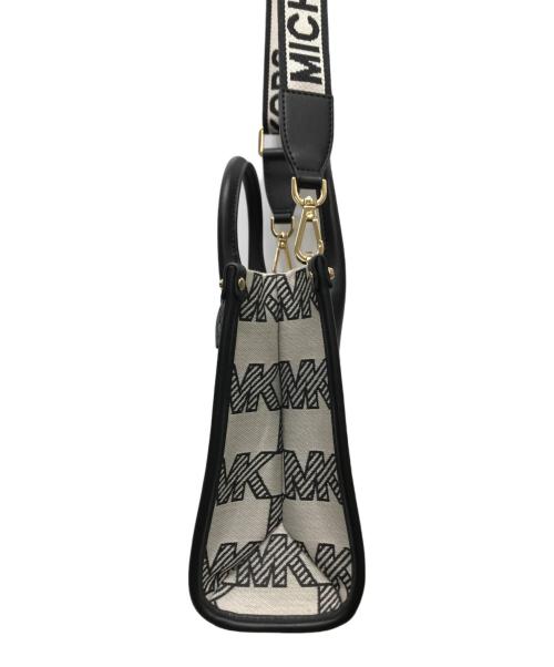 MICHAEL KORS（マイケル・コース）MICHAEL KORS (マイケル・コース) 2WAYショルダーバッグ ベージュ×ブラックの古着・服飾アイテム
