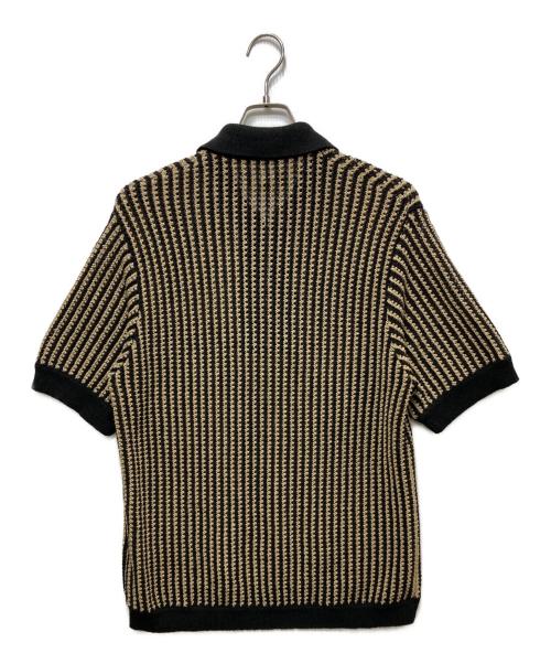 KITH（キス）KITH (キス) Nash Knit Polo イエロー×ブラック サイズ:Mの古着・服飾アイテム