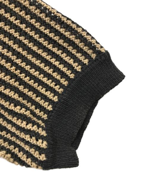 KITH（キス）KITH (キス) Nash Knit Polo イエロー×ブラック サイズ:Mの古着・服飾アイテム