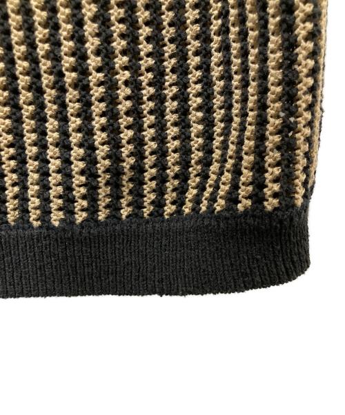 KITH（キス）KITH (キス) Nash Knit Polo イエロー×ブラック サイズ:Mの古着・服飾アイテム