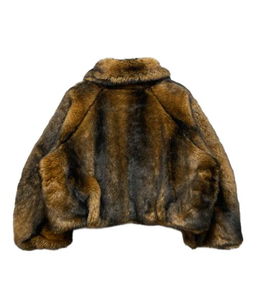 LEINWANDE（ラインヴァンド）LEINWANDE (ラインヴァンド) Mama's Faux-fur Jacket ブラウン サイズ:Fの古着・服飾アイテム