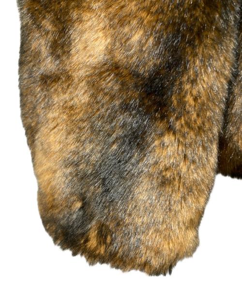 LEINWANDE（ラインヴァンド）LEINWANDE (ラインヴァンド) Mama's Faux-fur Jacket ブラウン サイズ:Fの古着・服飾アイテム
