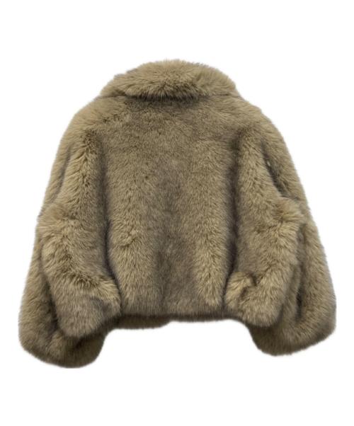 LEINWANDE（ラインヴァンド）LEINWANDE (ラインヴァンド) Egg Fur Coat ベージュ サイズ:freeの古着・服飾アイテム