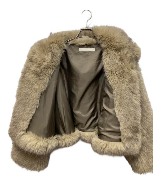 LEINWANDE（ラインヴァンド）LEINWANDE (ラインヴァンド) Egg Fur Coat ベージュ サイズ:freeの古着・服飾アイテム