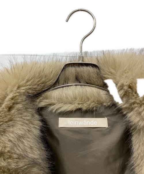 LEINWANDE（ラインヴァンド）LEINWANDE (ラインヴァンド) Egg Fur Coat ベージュ サイズ:freeの古着・服飾アイテム