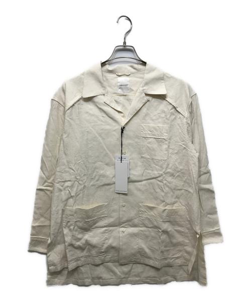 SUBLATIONS（サブレーションズ）SUBLATIONS (サブレーションズ) シルクリネンパジャマシャツ アイボリー サイズ:１ 未使用品の古着・服飾アイテム