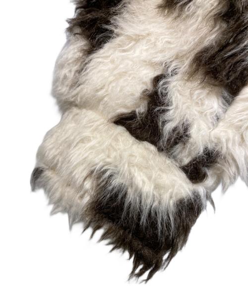 THE TOE（ザ・トゥー）THE TOE (ザ・トゥー) Breite Shaggy Jacket ブラウン×アイボリー サイズ:Mの古着・服飾アイテム