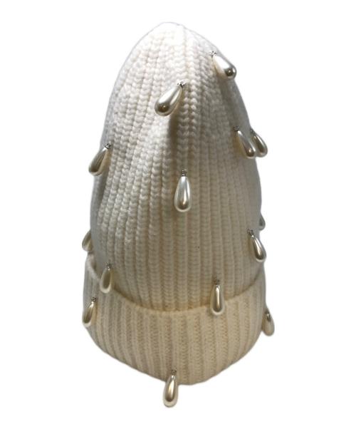 Kimhekim（キムヘキム）KIMHEKIM (キムヘキム) ニット帽 アイボリー サイズ:OSの古着・服飾アイテム