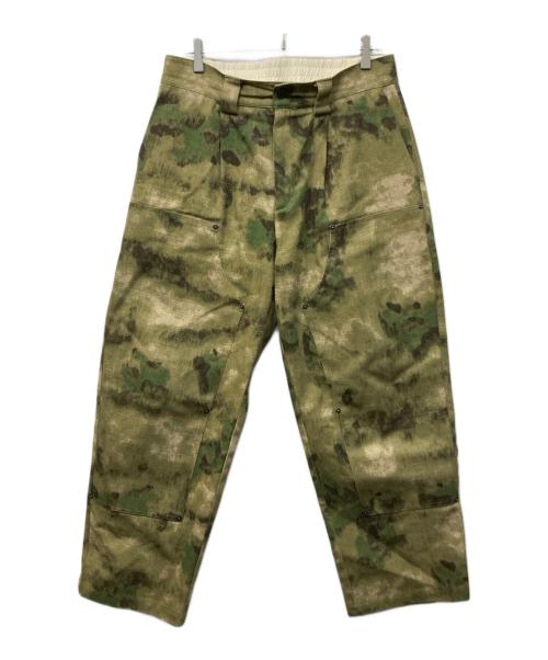 Diaspora Skateboards（ディアスポラスケートボードズ）Diaspora Skateboards (ディアスポラスケートボードズ) Double Knee Comfortable Trousers グリーン サイズ:Ｌの古着・服飾アイテム