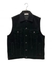 SACRA（サクラ）の古着「DOUBLE CLOTH CORDUROY GILET」｜ブラック