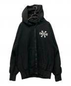 NEXUSVIIネクサスセブン）の古着「BONES W/S Z-HOODIE」｜ブラック