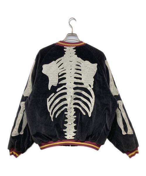 KAPITAL（キャピタル）KAPITAL (キャピタル) BONE Embroidery Souvenir Jacket ブラック サイズ:5の古着・服飾アイテム