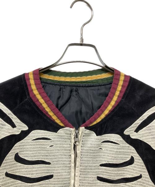 KAPITAL（キャピタル）KAPITAL (キャピタル) BONE Embroidery Souvenir Jacket ブラック サイズ:5の古着・服飾アイテム