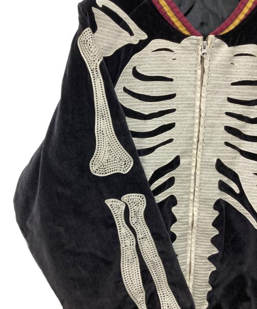 KAPITAL（キャピタル）KAPITAL (キャピタル) BONE Embroidery Souvenir Jacket ブラック サイズ:5の古着・服飾アイテム