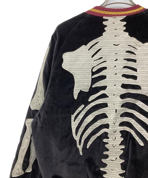 KAPITAL（キャピタル）KAPITAL (キャピタル) BONE Embroidery Souvenir Jacket ブラック サイズ:5の古着・服飾アイテム