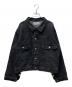 DISCOVERED（ディスカバード）の古着「CROCHET DENIM BLOUSON」｜ブラック