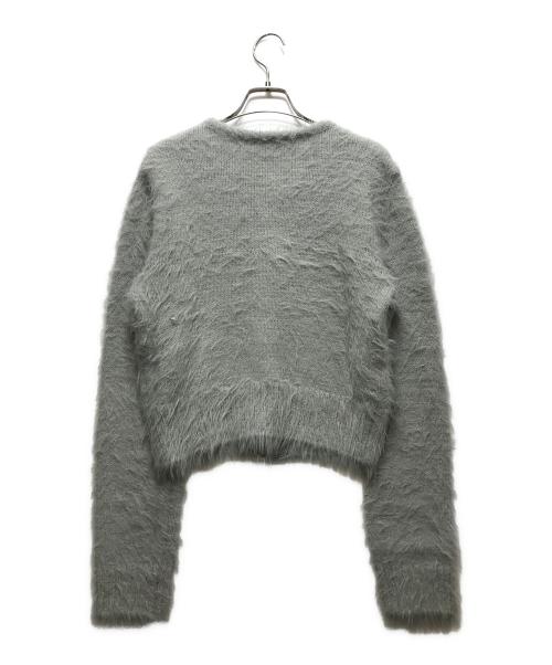 AMOMENTO（アモーメント）AMOMENTO (アモーメント) シャギーカーディガン ブルー サイズ:実寸参照の古着・服飾アイテム