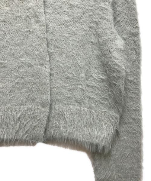 AMOMENTO（アモーメント）AMOMENTO (アモーメント) シャギーカーディガン ブルー サイズ:実寸参照の古着・服飾アイテム