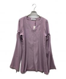 MASTER gUi（マスターグイ）の古着「embroidery flare blouse」｜パープル