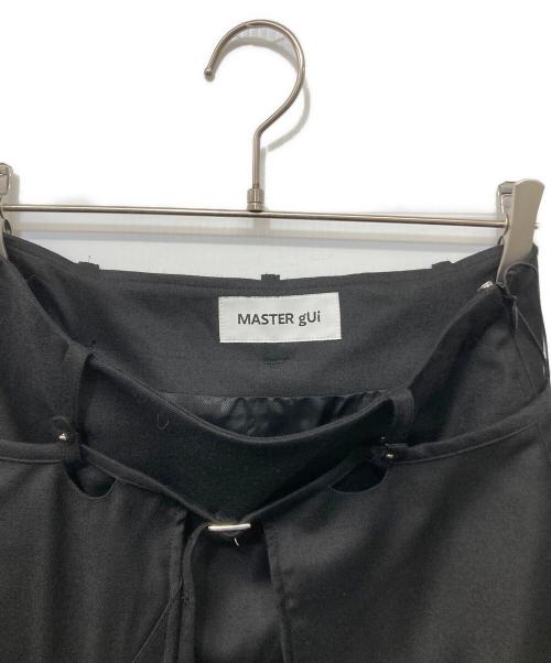 MASTER gUi（マスターグイ）MASTER gUi (マスターグイ) embroidery pocketed skirt ブラック サイズ:2 未使用品の古着・服飾アイテム