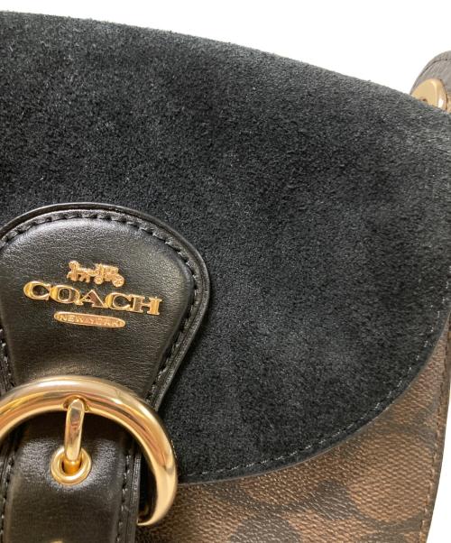 COACH（コーチ）COACH (コーチ) クリオ ショルダーバッグ ブラック×ブラウンの古着・服飾アイテム