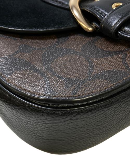 COACH（コーチ）COACH (コーチ) クリオ ショルダーバッグ ブラック×ブラウンの古着・服飾アイテム