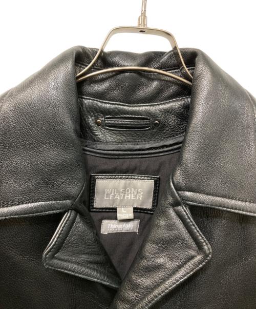 wilsons leather（ウィルソンズレザー）wilsons leather (ウィルソンズレザー) ライナー付レザーカーコート ブラック サイズ:SIZE Lの古着・服飾アイテム