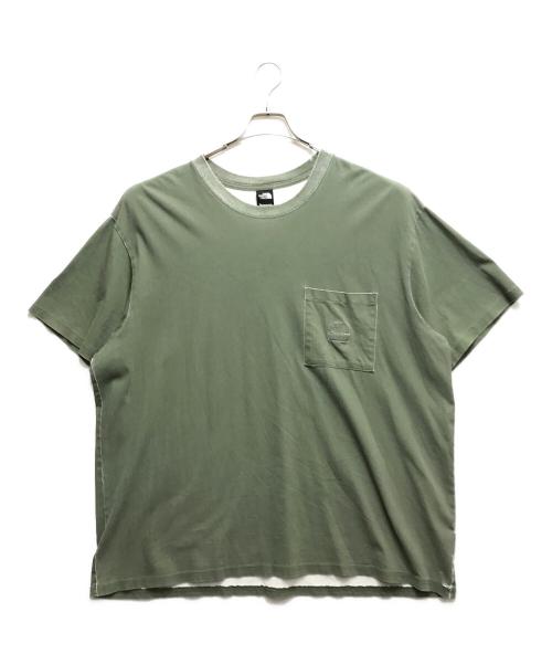 THE NORTH FACE（ザ ノース フェイス）THE NORTH FACE (ザ ノース フェイス) Supreme (シュプリーム) PIGMENT PRINTED TEE カーキ サイズ:XLの古着・服飾アイテム