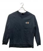maison kitsuneメゾンキツネ）の古着「ダブルフォックスヘッド スウェットシャツ」｜ブラック