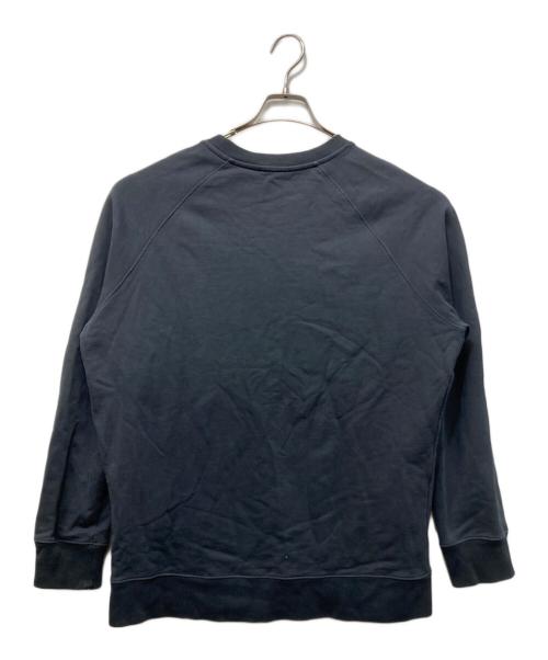 maison kitsune（メゾンキツネ）MAISON KITSUNE (メゾンキツネ) ダブルフォックスヘッド スウェットシャツ ブラック サイズ:XLの古着・服飾アイテム