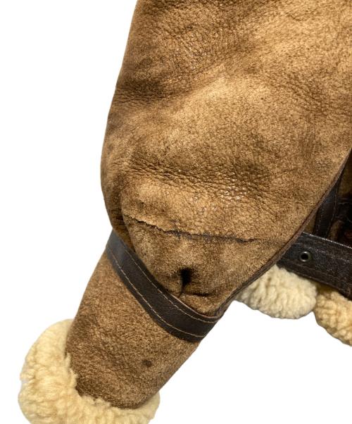 AVIREX（アヴィレックス）AVIREX (アヴィレックス) B-3 ムートンフライトジャケット ブラウン サイズ:SIZE 38の古着・服飾アイテム