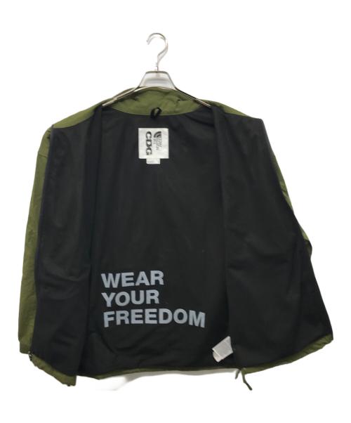 THE NORTH FACE（ザ ノース フェイス）THE NORTH FACE (ザ ノース フェイス) CDG (シーディージー) Dome Wind Jacket オリーブ サイズ:Ⅼの古着・服飾アイテム