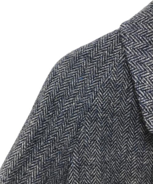 BONCOURA（ボンクラ）BONCOURA (ボンクラ) hand wovenツイードステンカラーコート グレー サイズ:36の古着・服飾アイテム