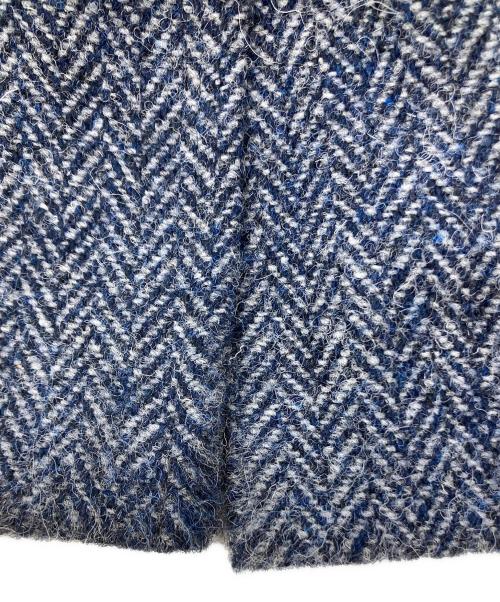 BONCOURA（ボンクラ）BONCOURA (ボンクラ) hand wovenツイードステンカラーコート グレー サイズ:36の古着・服飾アイテム