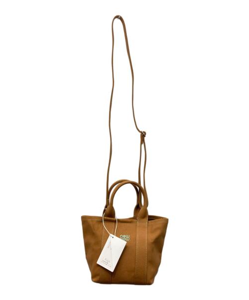 newnow（ニューナウ）NEWNOW (ニューナウ) キャンバス2WAYバッグ ブラウンの古着・服飾アイテム