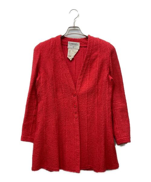 CHANEL（シャネル）CHANEL (シャネル) ココ釦ノーカラージャケット ピンク サイズ:不明の古着・服飾アイテム