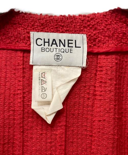 CHANEL（シャネル）CHANEL (シャネル) ココ釦ノーカラージャケット ピンク サイズ:不明の古着・服飾アイテム