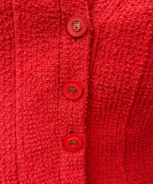 CHANEL（シャネル）CHANEL (シャネル) ココ釦ノーカラージャケット ピンク サイズ:不明の古着・服飾アイテム