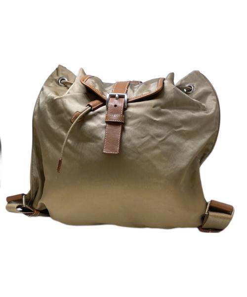 PRADA（プラダ）PRADA (プラダ) ナイロンミニリュック ベージュの古着・服飾アイテム