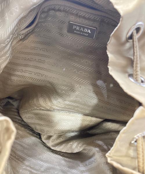 PRADA（プラダ）PRADA (プラダ) ナイロンミニリュック ベージュの古着・服飾アイテム