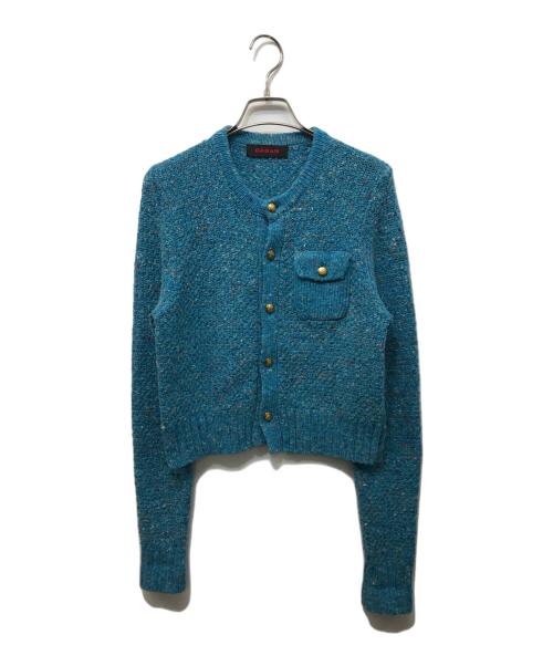 CABAN（キャバン）CABaN (キャバン) SOFT DONEGAL クルーネックカーディガン グリーン サイズ:Fの古着・服飾アイテム