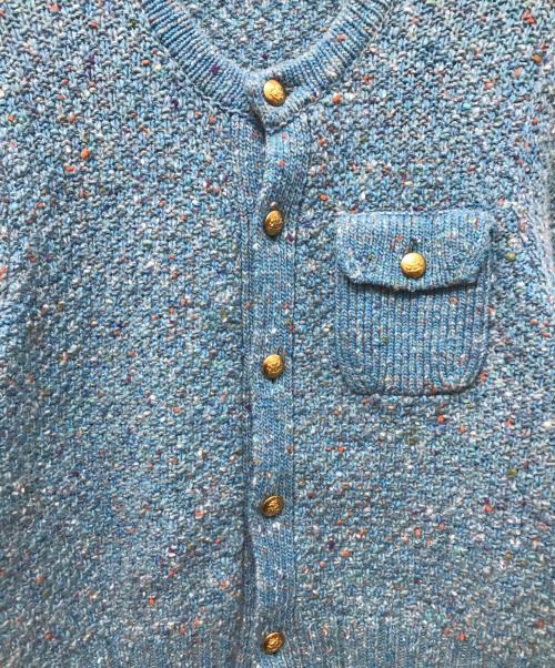 CABAN（キャバン）CABaN (キャバン) SOFT DONEGAL クルーネックカーディガン グリーン サイズ:Fの古着・服飾アイテム