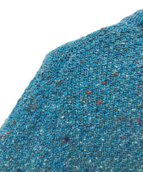 CABAN（キャバン）CABaN (キャバン) SOFT DONEGAL クルーネックカーディガン グリーン サイズ:Fの古着・服飾アイテム