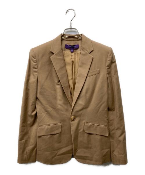 RALPH LAUREN Purple Label（ラルフ ローレン パープル レーベル）RALPH LAUREN PURPLE LABEL (ラルフ ローレン パープル レーベル) ウールテーラードジャケット ブラウン サイズ:4の古着・服飾アイテム