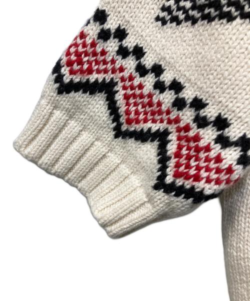 POLO RALPH LAUREN（ポロ・ラルフローレン）POLO RALPH LAUREN (ポロ・ラルフローレン) S/Sノルディックニット ホワイト サイズ:Ｓ 未使用品の古着・服飾アイテム